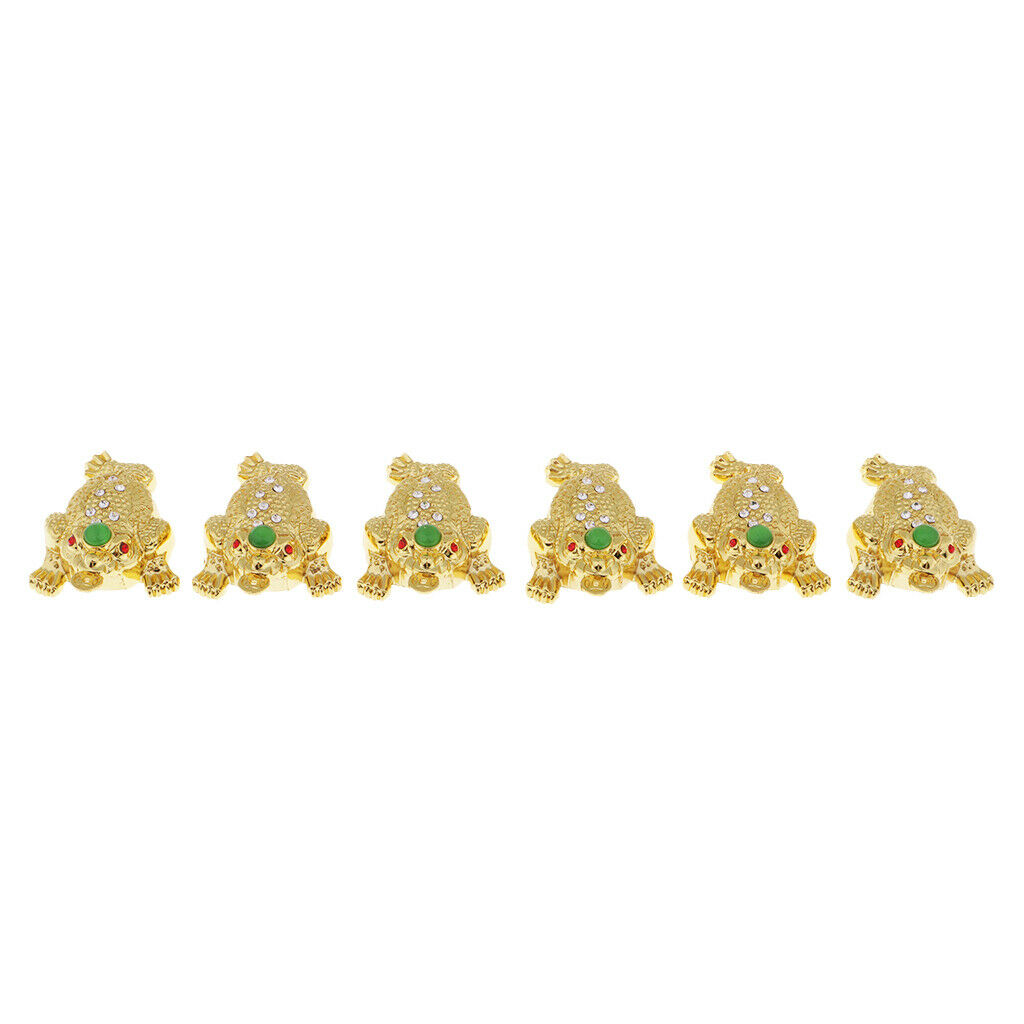 6pcs Chinese Retro Culture Decoration Alloy Brave Troops Fortune Mascot Predants