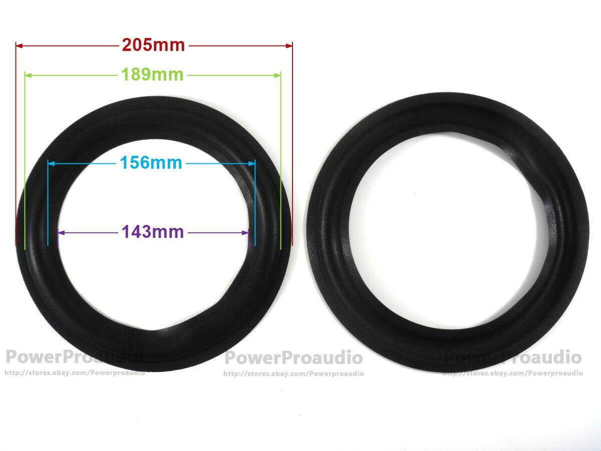10pcs 8 inch Repair woofer  Foam Surrounds For  Speaker 205 189 156 143 mm
