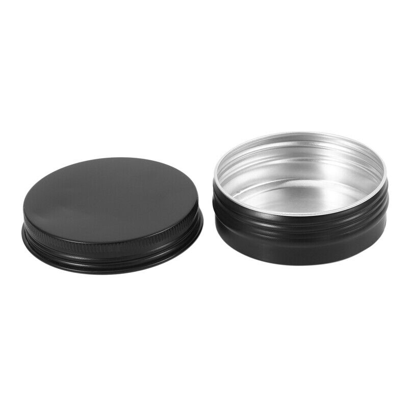 Aluminum Tin Cans - 24 Pack 2Oz / 60G Round Metal Container Screw Top Cans CosF4