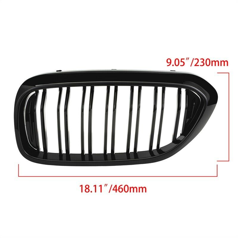 Pair Front Bumper Kidney Grilles Grills Hoods For BMW G30 G31 530i 540i 2017-18