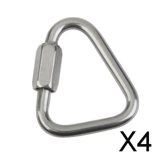 4X Triangle Shape Mountaineering Climbing Equipment Carabiner 12KN Outdoors