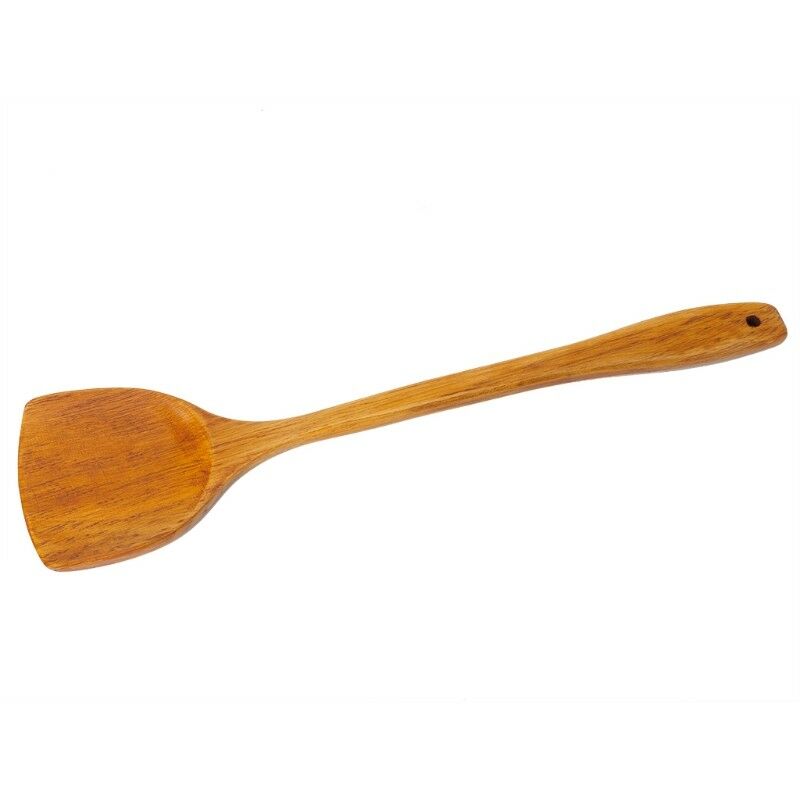 Wooden Cooking Shovel Spatula Turner Kitchen Cooking Tool Long Handle NEW