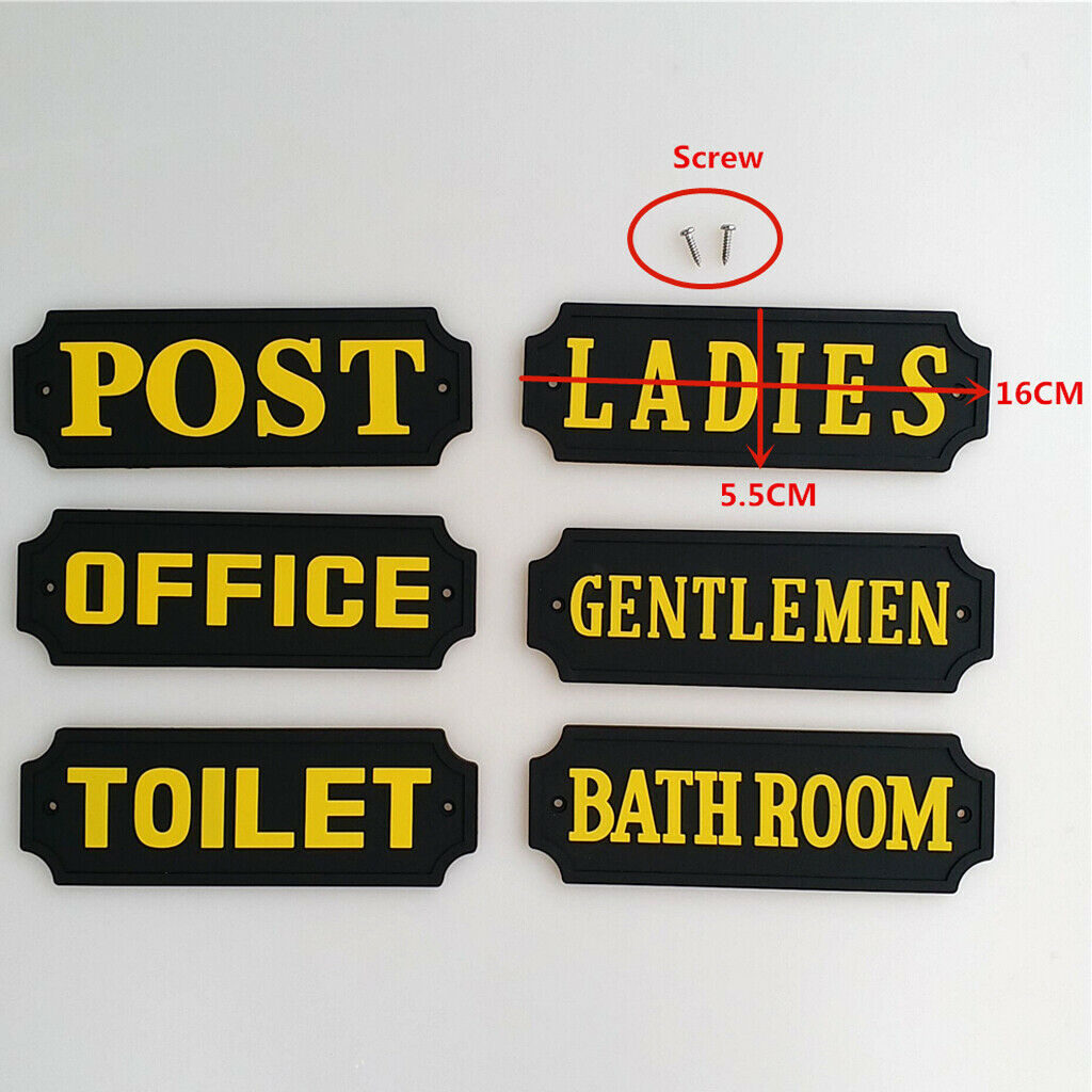 Ladies Restroom Sign, Women Locker Room Sign, 6.30 X 2.17 X 0.16inch, Bathroom