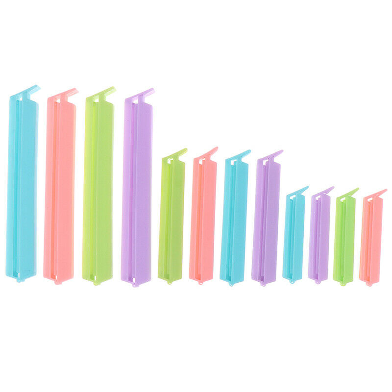 12Pcs/set 3 sizes Sealing Clips Househould Food Snack Storage Sealer ClampsJ.DD