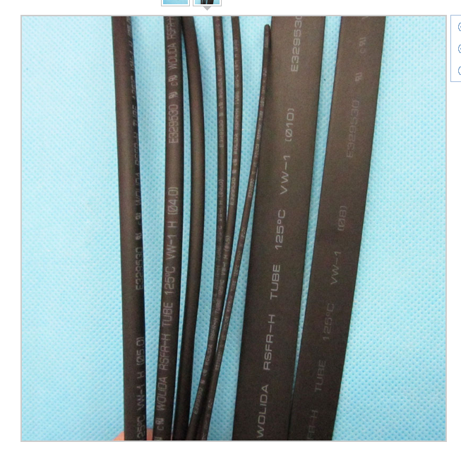 8 Meter/Lot Heat Shrink Tubing Tube Black 1mm 1.5mm 2mm 3mm 4mm 5mm 8mm 10mm