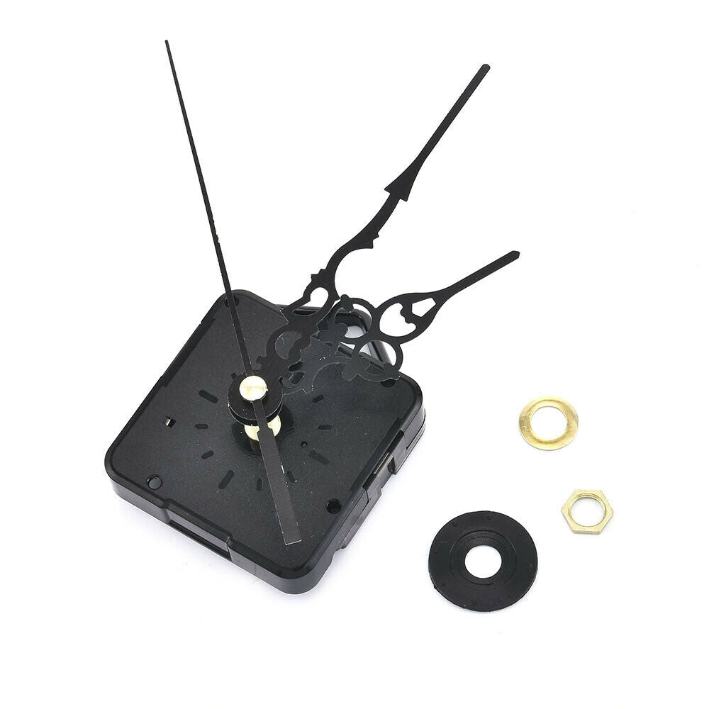 Replacement Wall Clock Quartz Movement Mechanism Hands DIY Repair Parts Black US
