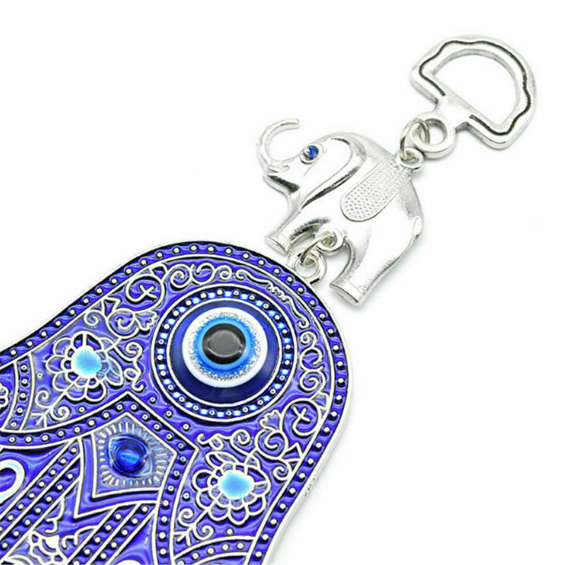 Protection Hanging Decor Turkish Blue Evil Eye Hamsa Hand Elephant Amulet Wall