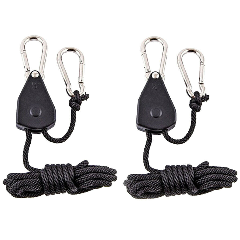 4Pcs Adjustable Braided Rope Clip Hanger Ratchet Hanger Zinc Alloy Hook