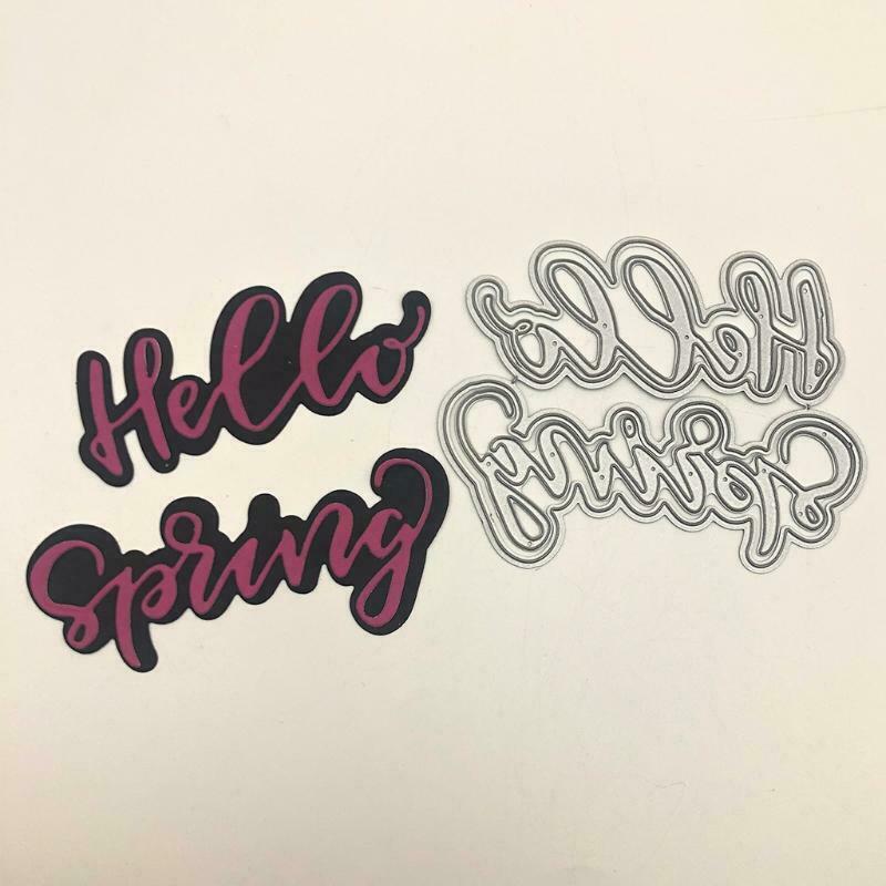 Happy Easter Metal Cutting Dies Stencil Scrapbooking DIY Album Stamp Paper Card