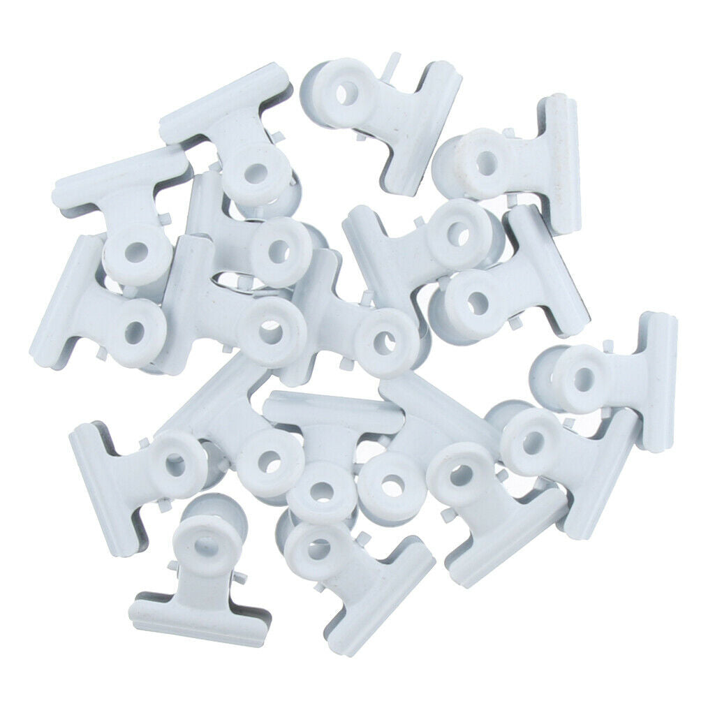 30 Metal Bulldog Clip Grip Clips for Money Bag Letter in