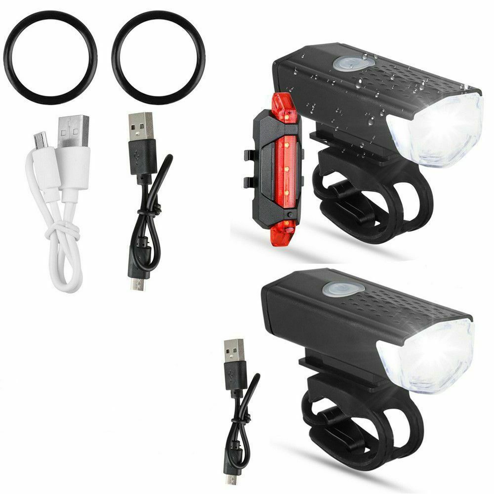 LED Bicycle Headlight Cycling Accessories Bike Rear Lamp Front Headlight