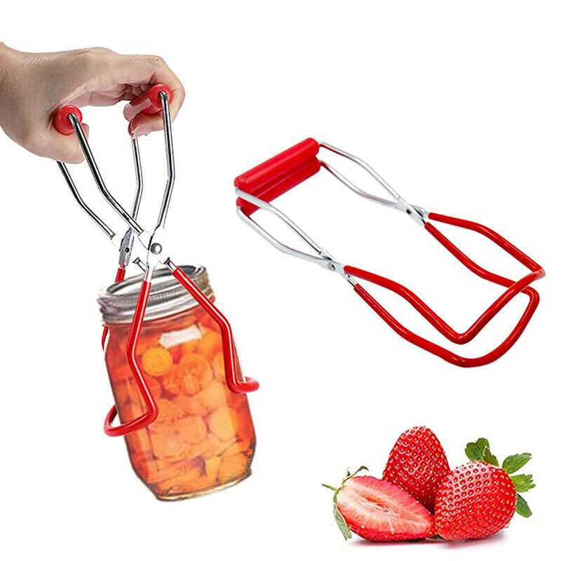 1X Canning Jar Lifter Tongs Jar Lifter with Grip Handle Anti-slip ClipB.ecM SJ