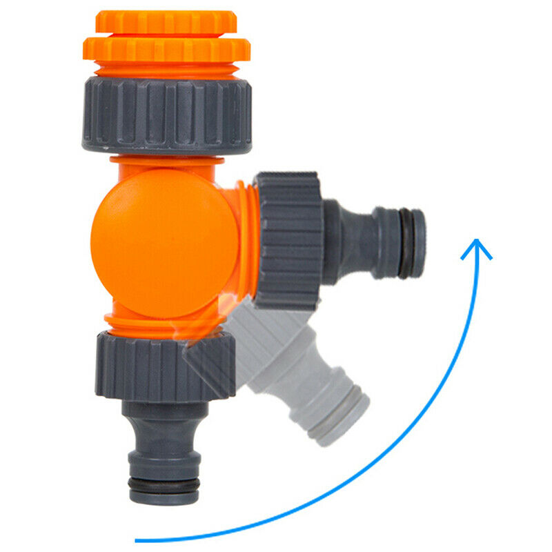Quick Connector Rotatable Water Tap Splitter Water Control Valve 1/2" 3/4.l8