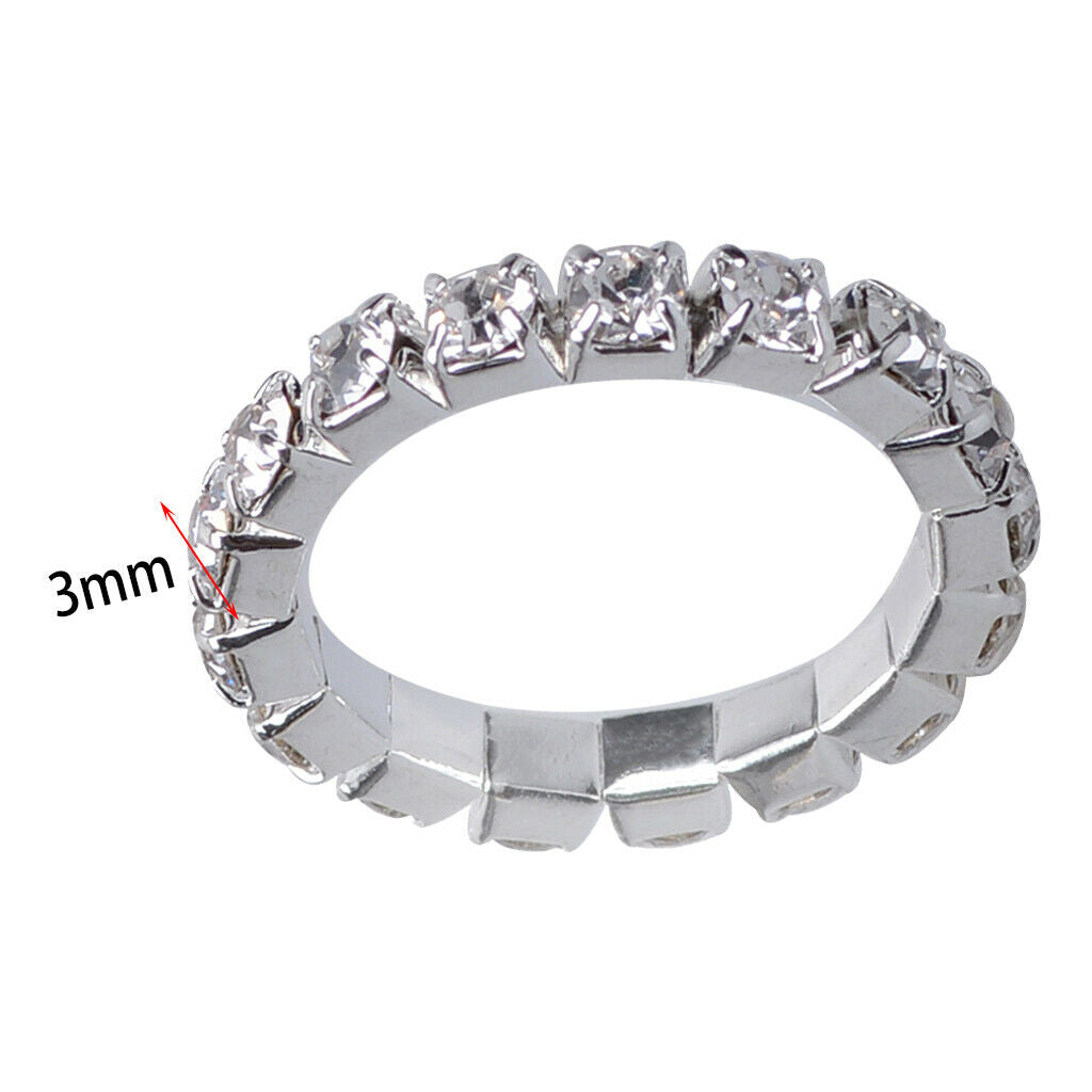 12pcs Elastic Crystal  Unique Engagement Wedding Promise Friendship  -