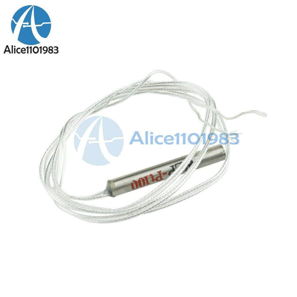 10PCS PT100 Platinum Resister Temperature Sensor Waterproof Probe -20℃ ~ 450℃