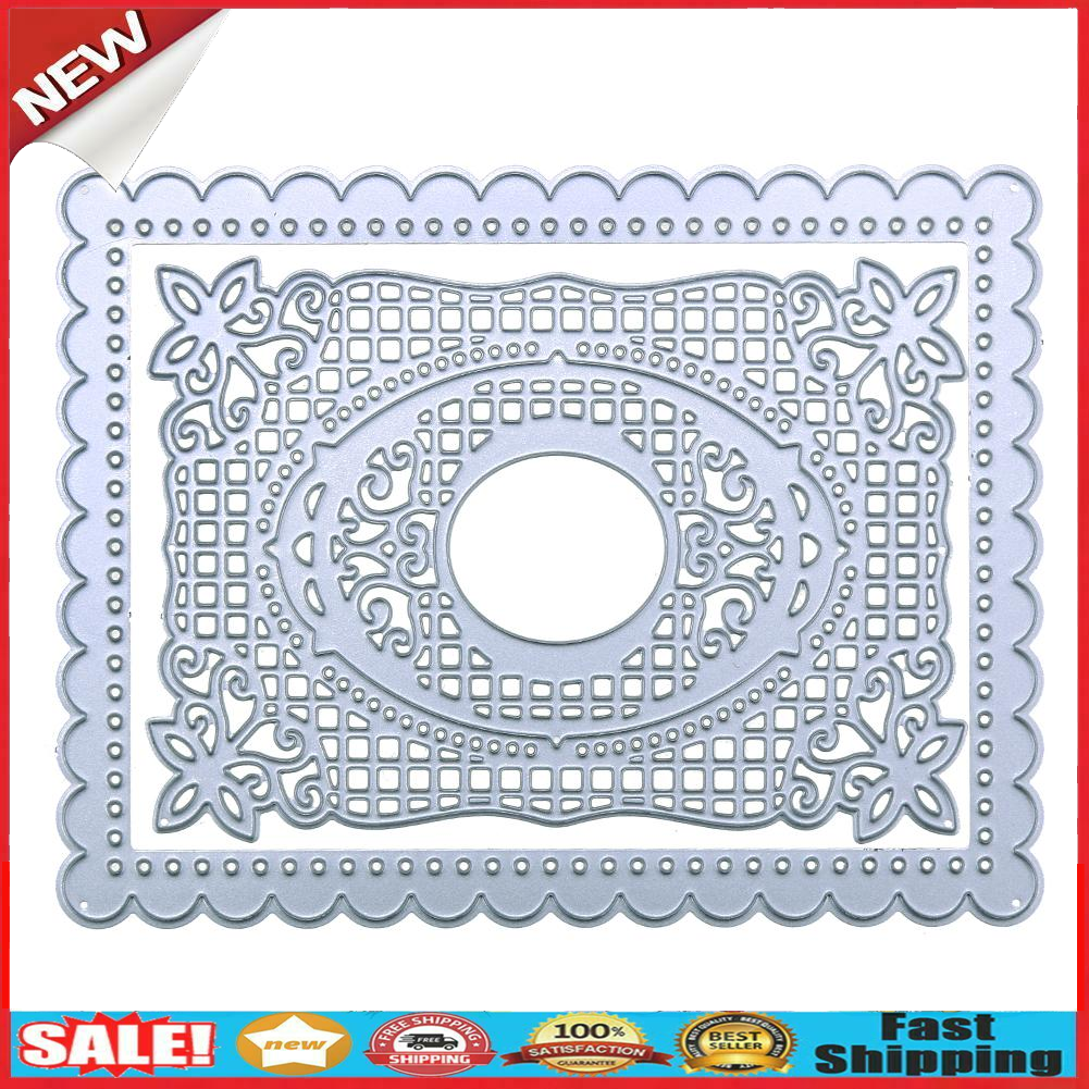 2pcs Metal Cutting Dies Rectangular DIY Scrapbooking Embossing Stencils @