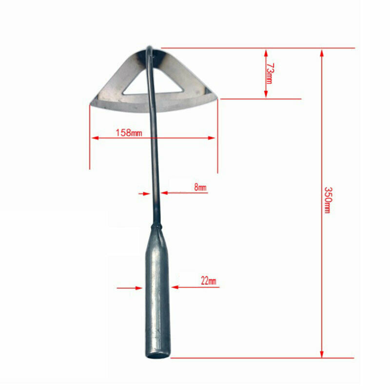 All-steel Hardened Hollow Hoes Handheld Weeding Rake Planting Vegetable FarmBDA