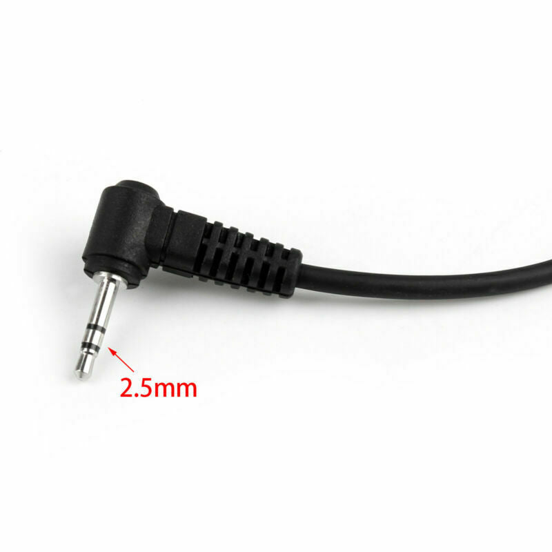 5x 2.5mm Covert Acoustic Tube Headset Mic VOX PTT For  T6200 Radio  AT2