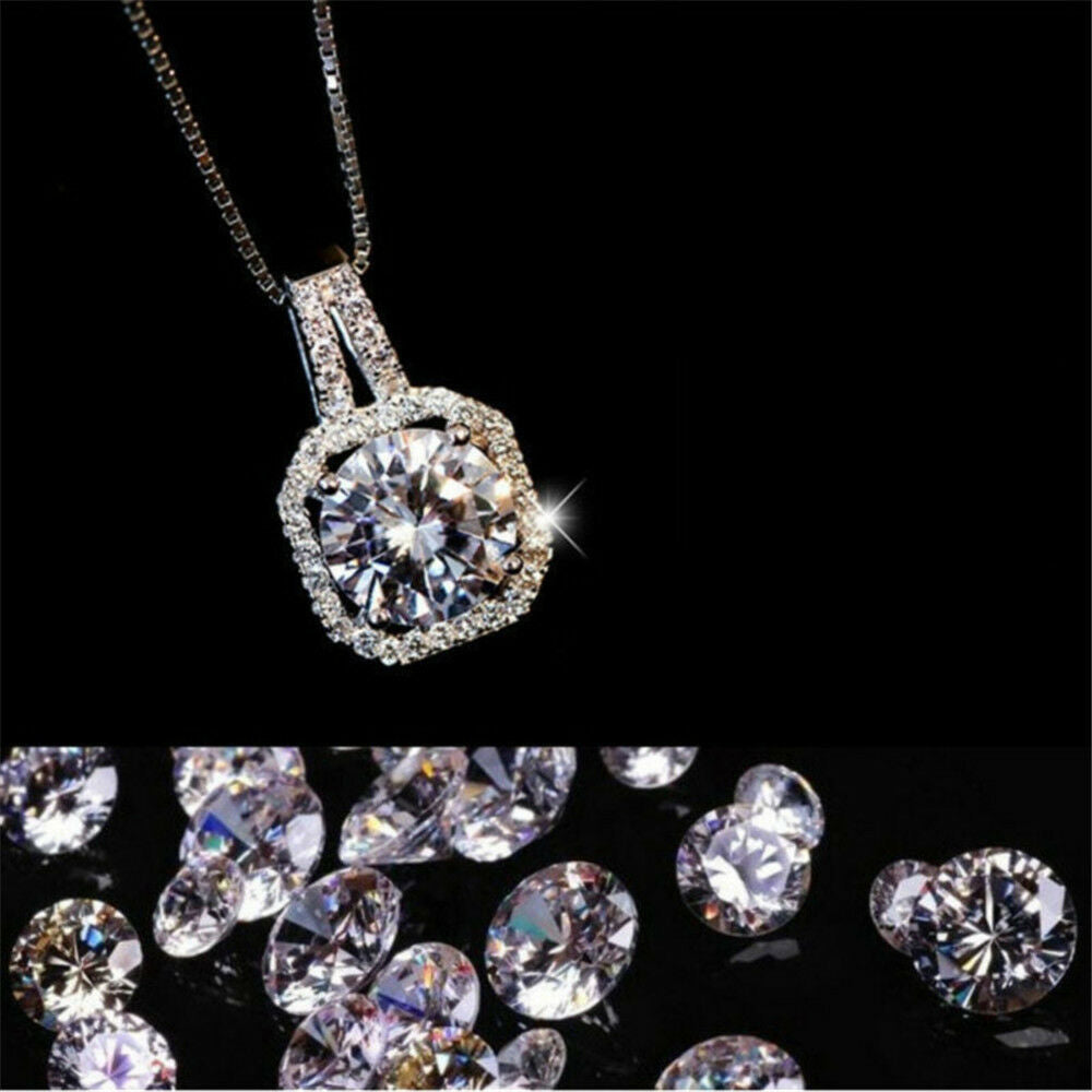 Fashion Crystal Charm Pendant Jewelry Chain Chunky Statement Choker Necklace US