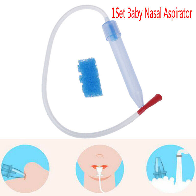 Newborn Baby Soft Tip Nose Nasal Aspirator Cleaner Absorption Vacuum SuctioY TL