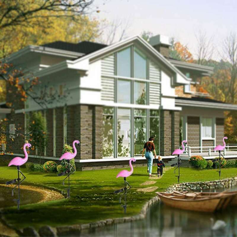 Led Solar Garden Light Simulated Flamingo Lawn Lamp Waterproof Solar Led Lights