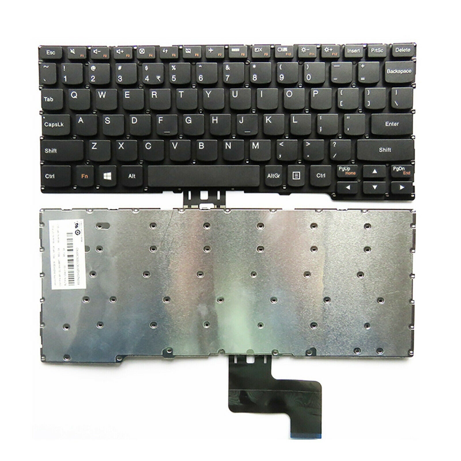 New Laptop Keyboard US Layout Fit for Lenovo Yoga Series Black Without Frame
