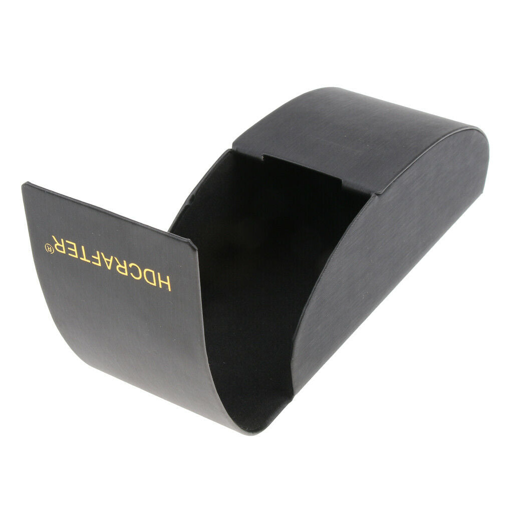 Black Glasses Protector Hard Case Sunglasses Storage Box + Microfiber Cloth