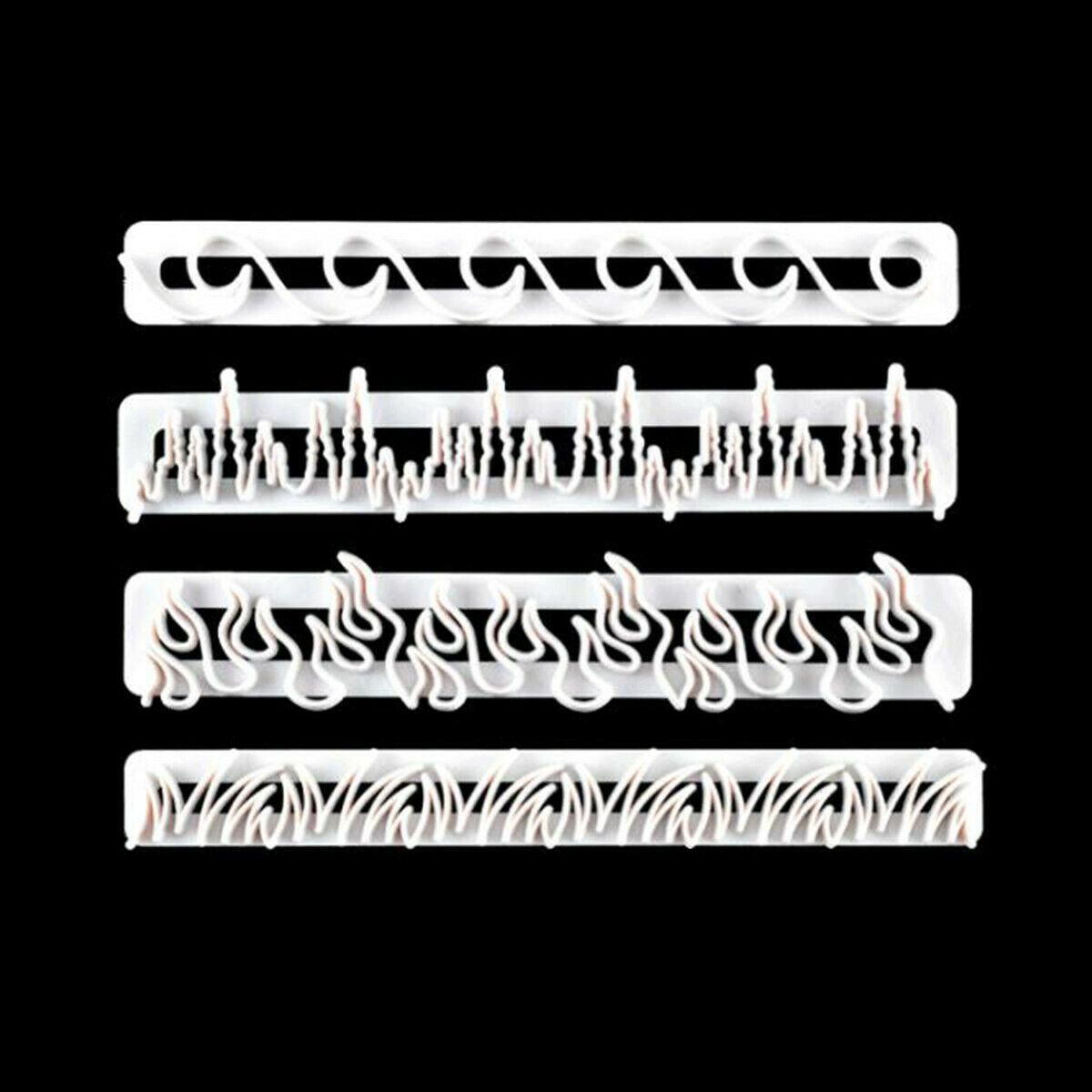 4pcs Creative Plastic Fondant Cookie Biscuit Cutter Cake Mold Chocolate Mould