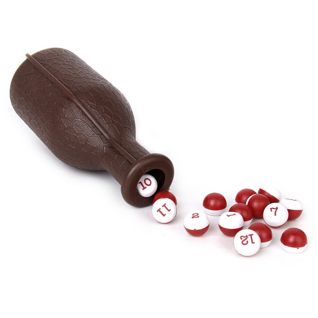 6X Professional Shaker Bottle & 16 Numbered Counting Balls for Kelly Pool
