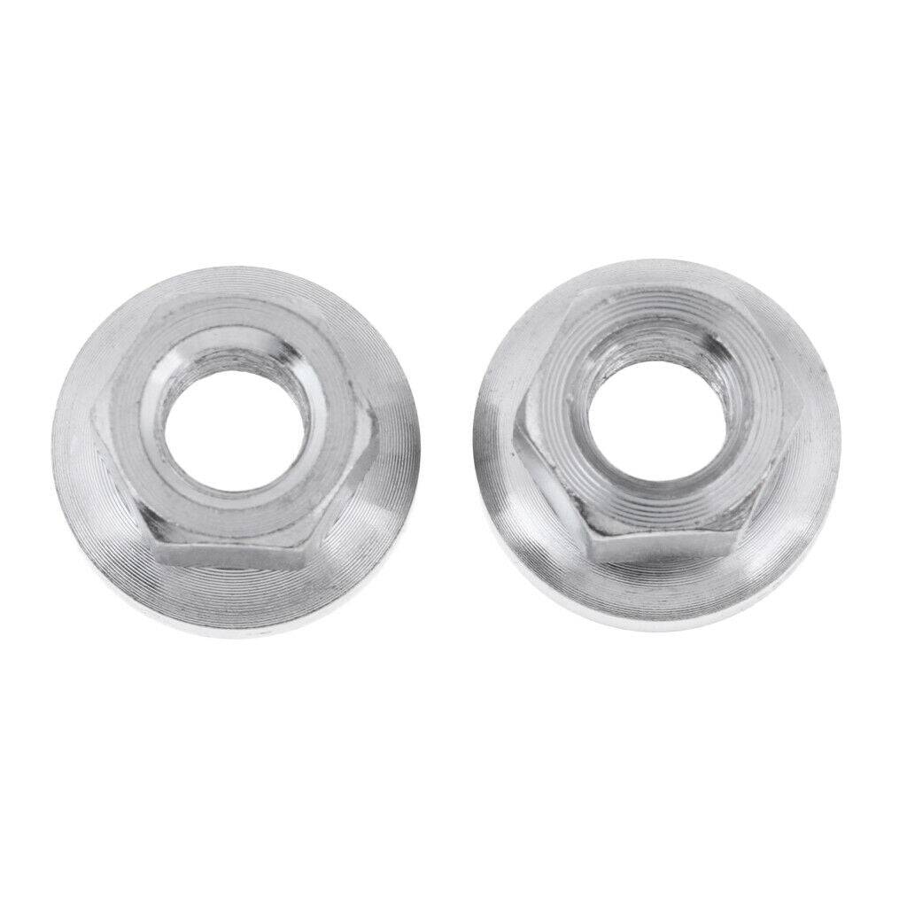 Pack of 2 MTB Fixed Gear Flange Nut M10 Bike Accessories