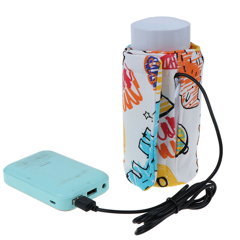 1* USB Baby Bottle Warmer Portable Milk Travel Cup Warmer Heater Bottle Cover WF