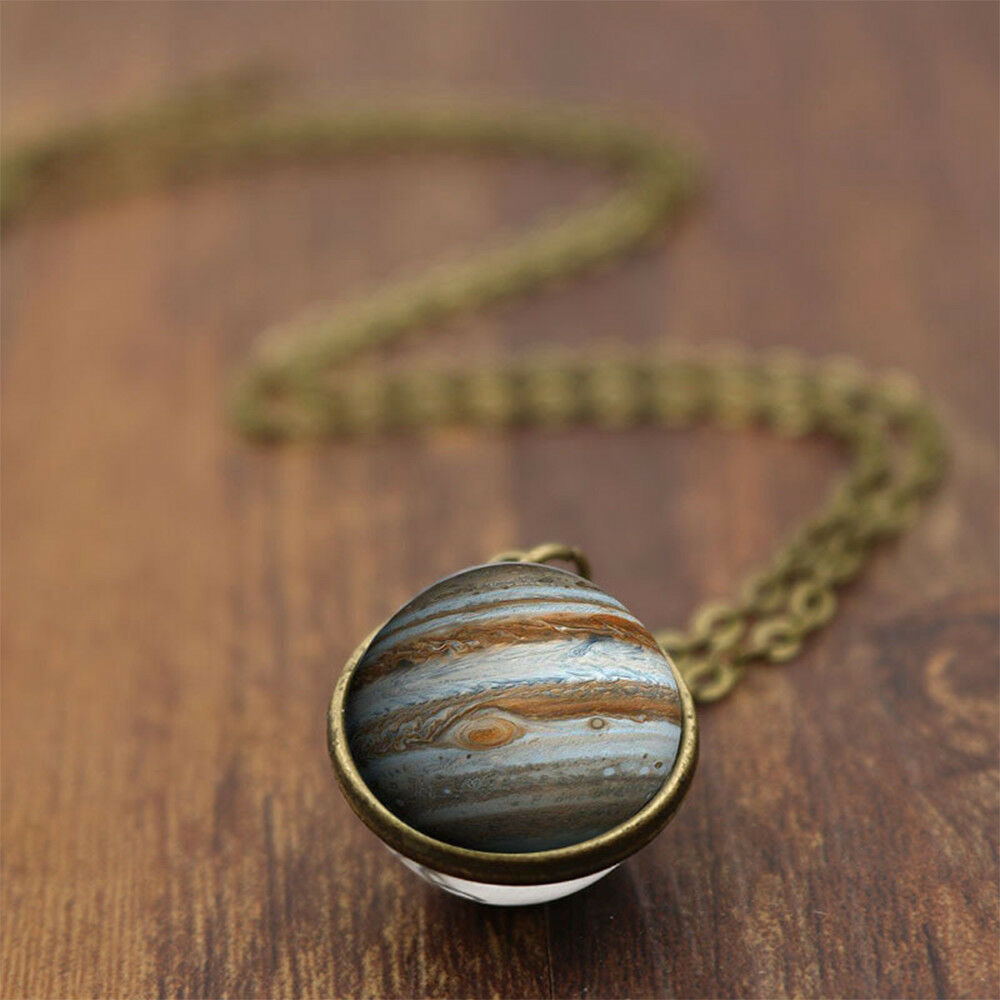 Jupitor Necklace - Outer Space Pendant Solar System Science Jewelry Planet Gift