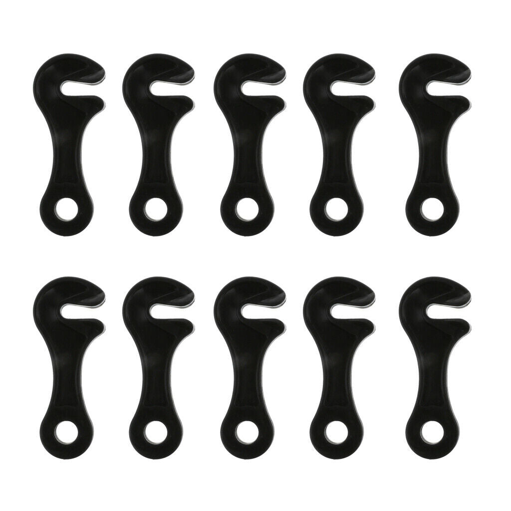 10pcs Plastic Tent Awning Cord Rope Fastener Guy Line Tensioners