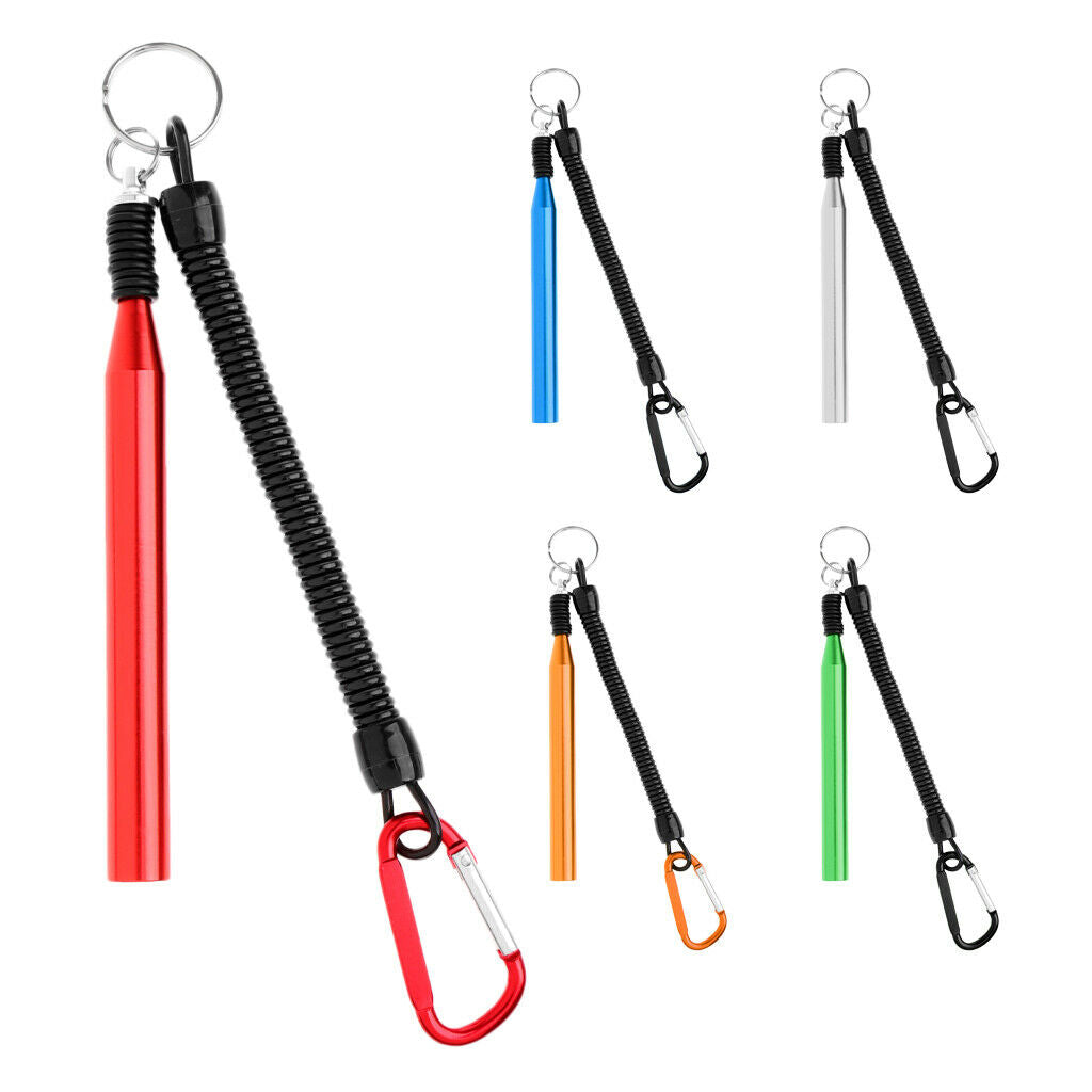 Wacky Worm Rig Tool Lures O-Ring Tool with 10 Orings Fishing Lanyard Red