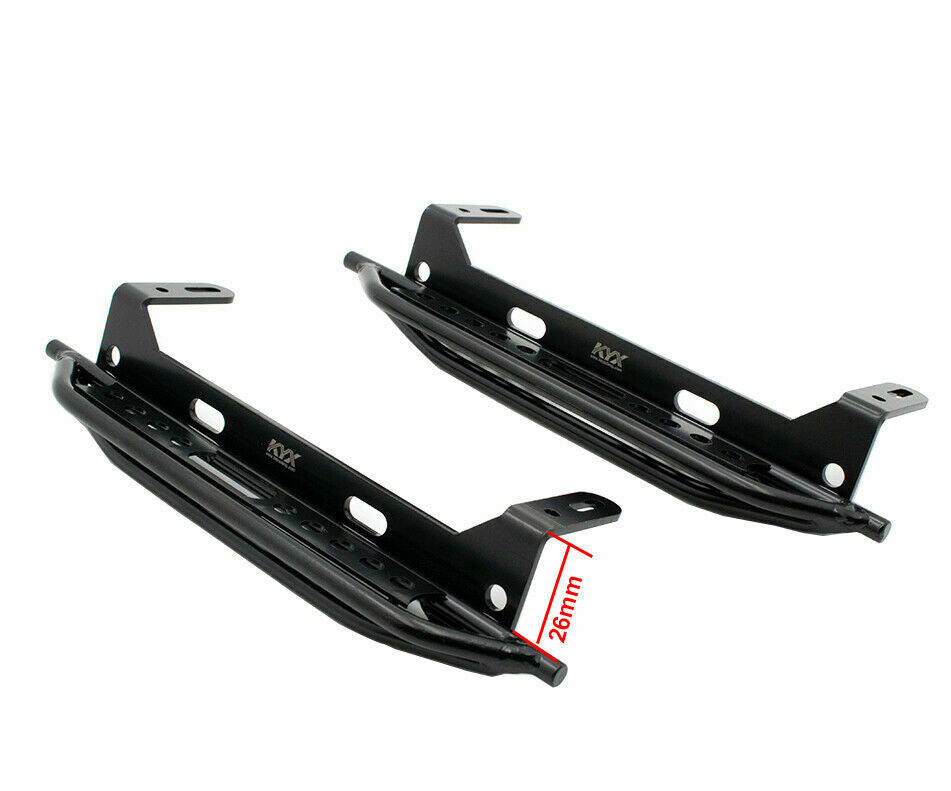 Side Steel Sliders Metal Pedals for 1/10 Traxxas TRX4 2021 Ford Bronco RC Car