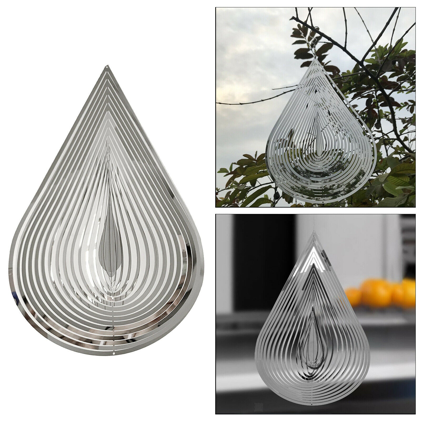 Garden Wind Chimes Wind Spinner Metal Hanging Windmill Pendant Decor Crafts