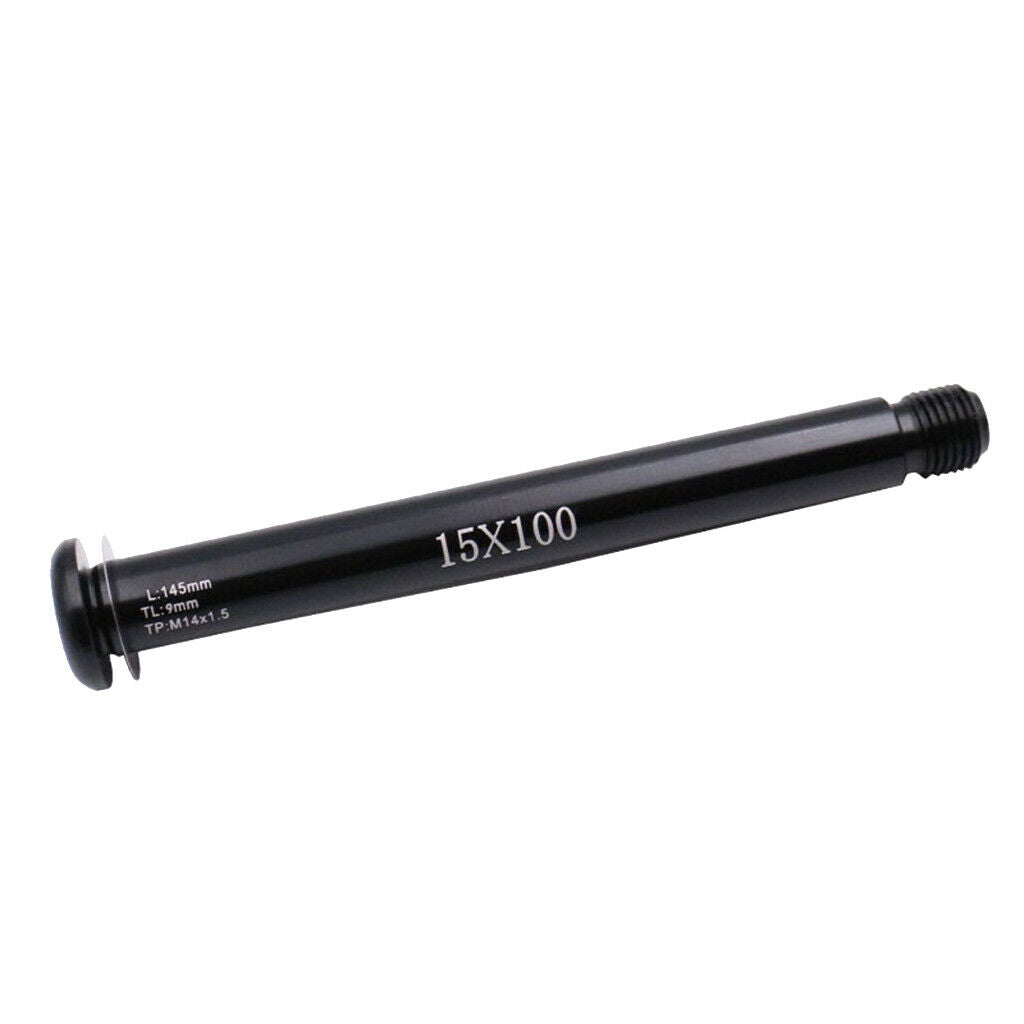Front Hubs Tube Fork Shaft Thru Axle Lever 100x15mm for Bike Bicycle Parts