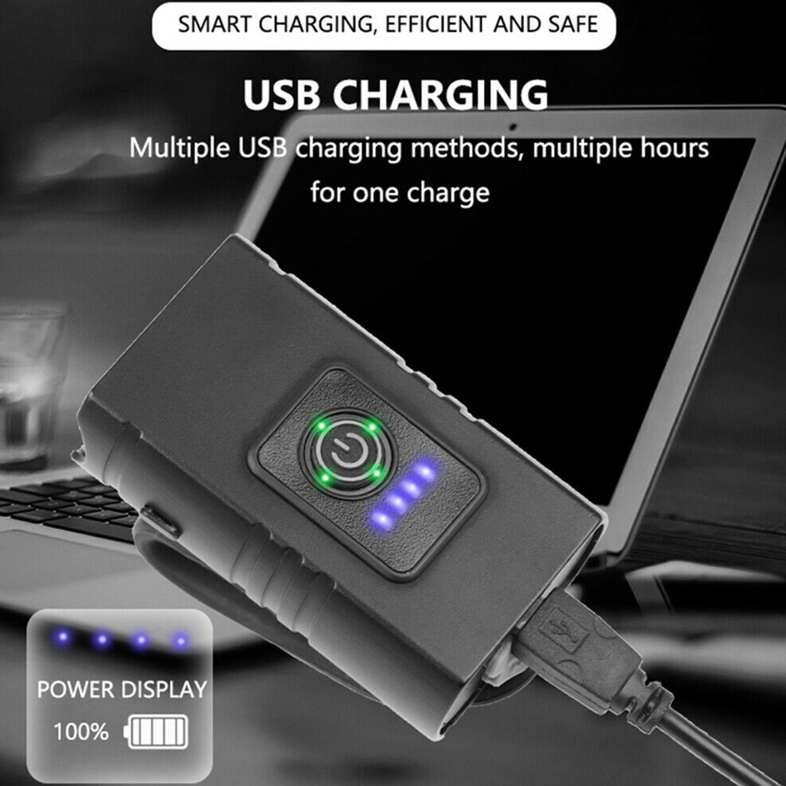T6 LED Bicycle Front Light 10W 6 Modes USB Rechargeable MTB Bike Front Lamp