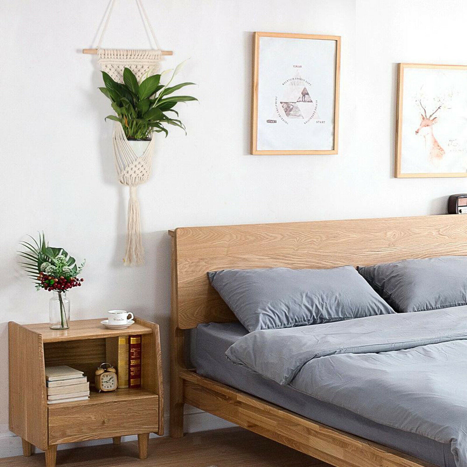 Plant Hanger Macrame Tapestry Hanging Planter Basket Rope