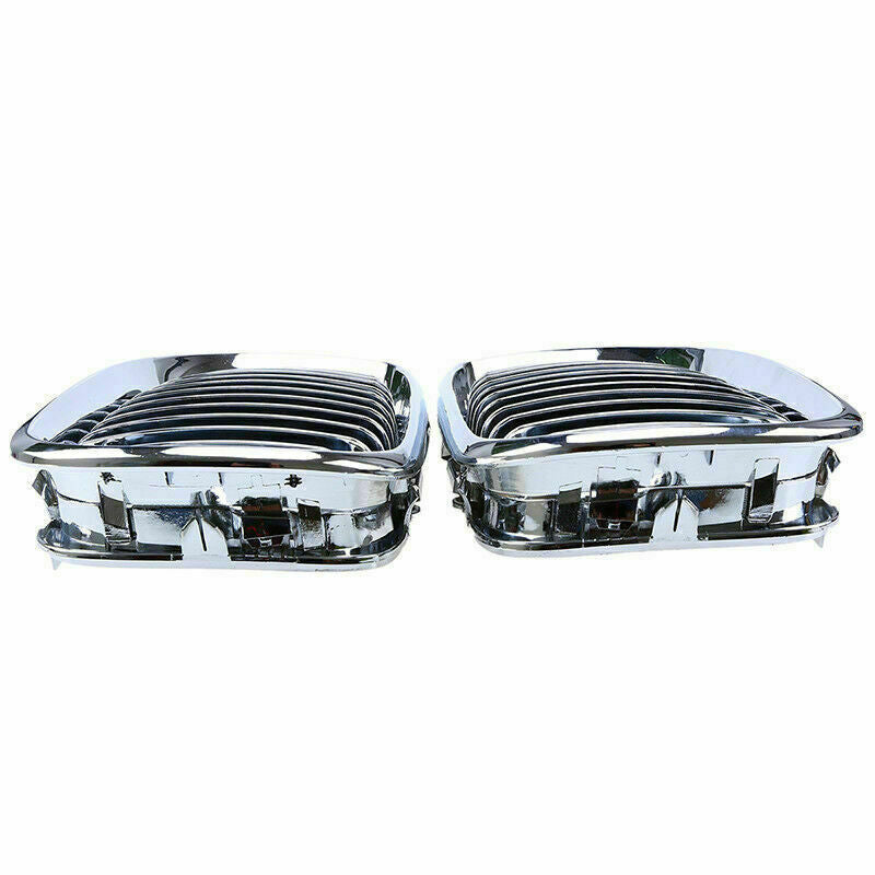 Pair Front Bumper Kidney Grille For BMW 3Series E46 320i 325xi 330xi Sedan 01-05