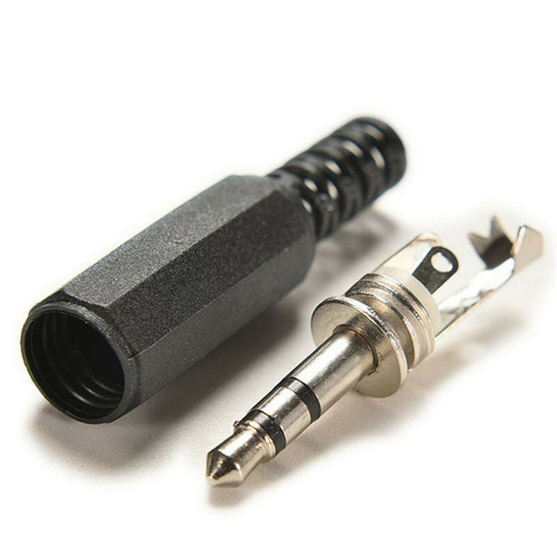 5PCS 3.5mm 1/8" Audio Male Plug Jack Adapter Stereo Connector Headphon.l8