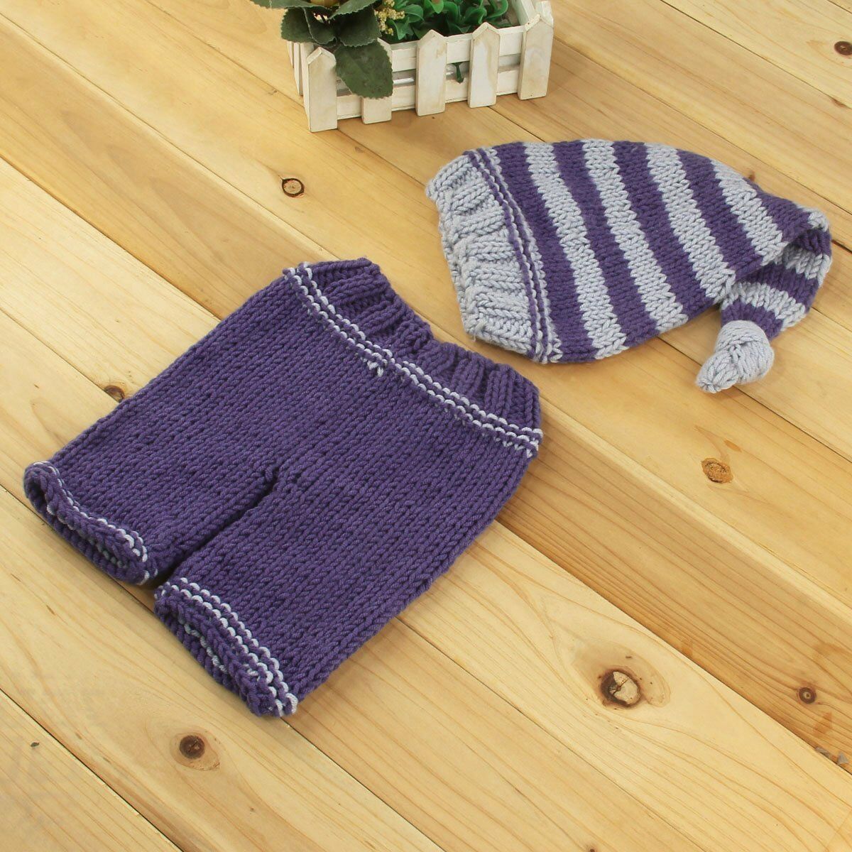 Newborn Baby Prop Outfits Boy Girls Crochet Knit Costume Photo Photography Set