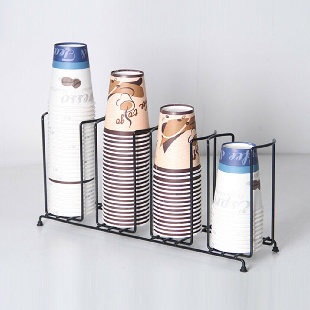 4 Battery Paper Cup Dispenser Cup Lid Holder