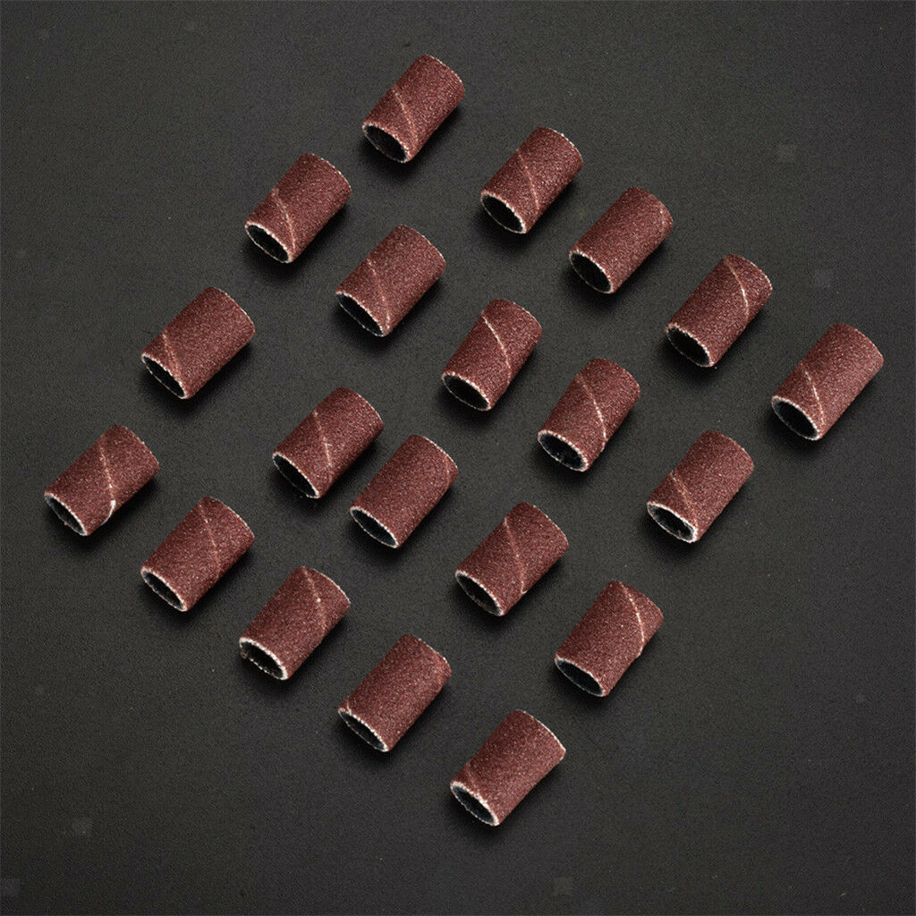 Sanding Bands Replacement for Nail Art Drill Bits - 100 Pieces, 180 Grit