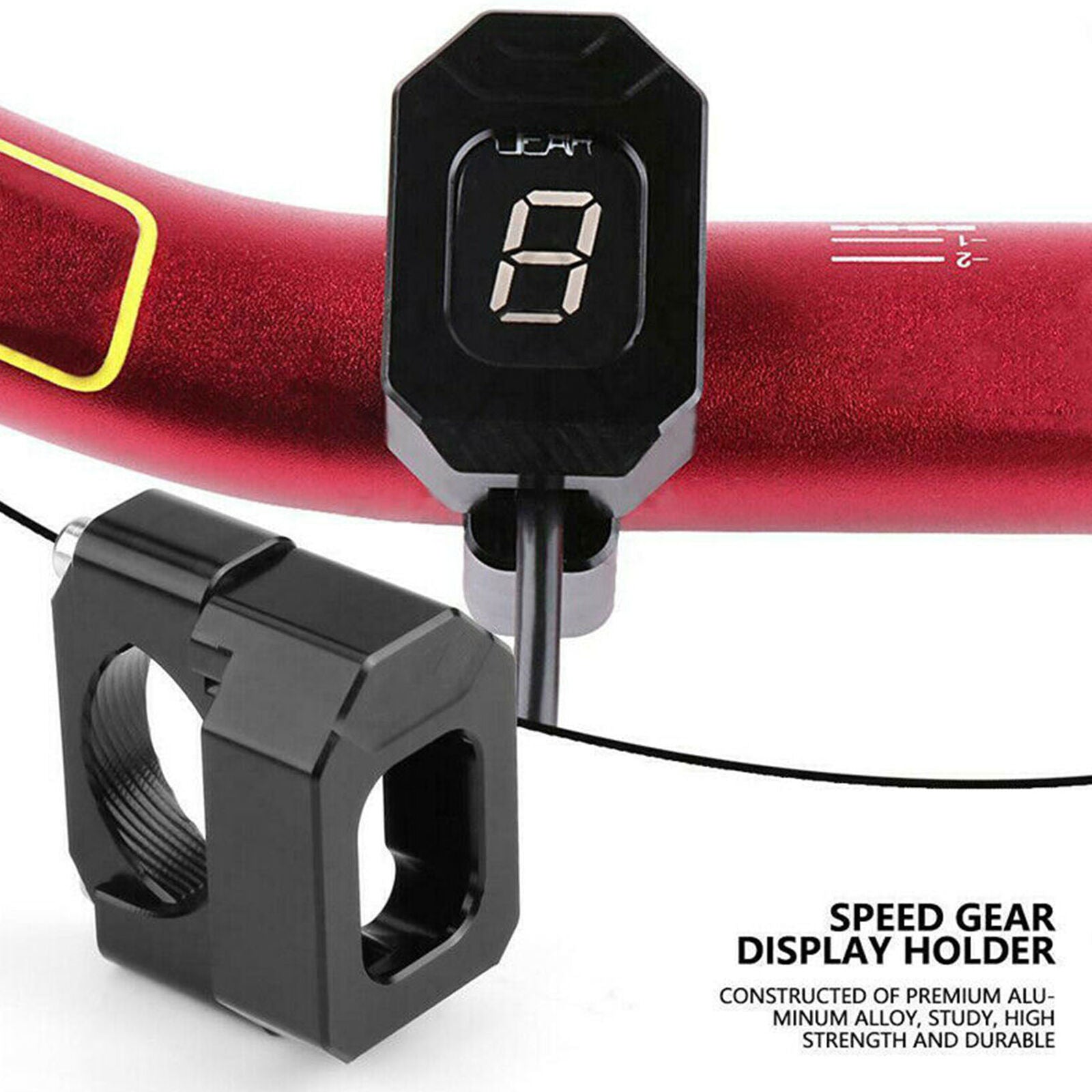 Universal Motorcycle LED Speed Gear Indicator Holder Bracket Black Sale