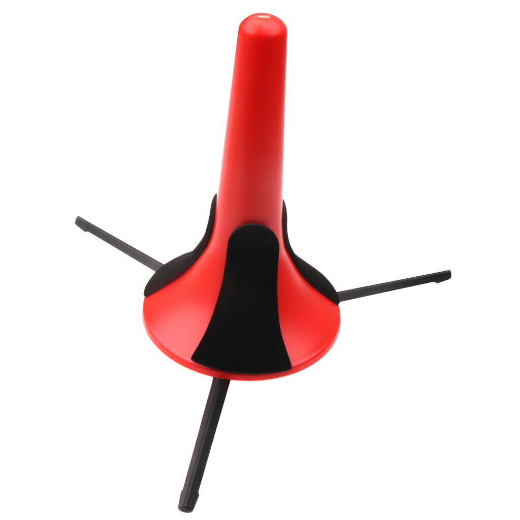 1pc Foldable Plastic Trumpet Tripod Stand Holder Wind Instrument Parts, with