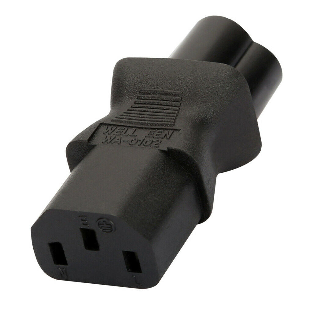 3Pin IEC 320 PDU UPS C13 To C6 Power Plug Adapter Converter Socket NEW HOT