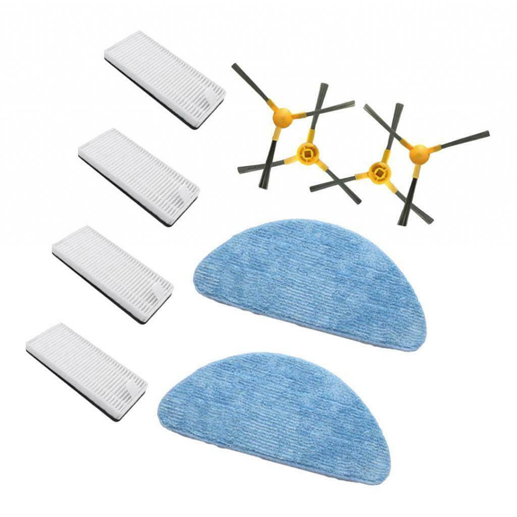 Filters + Side Brushes + Mop Side Brushes Replacement Cloth Set For
