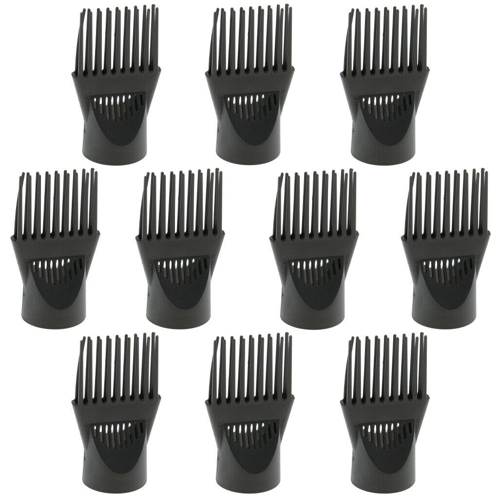 10pcs Universal Pro Hair Styling Hair Dryer Diffuser Wind Comb Attachment
