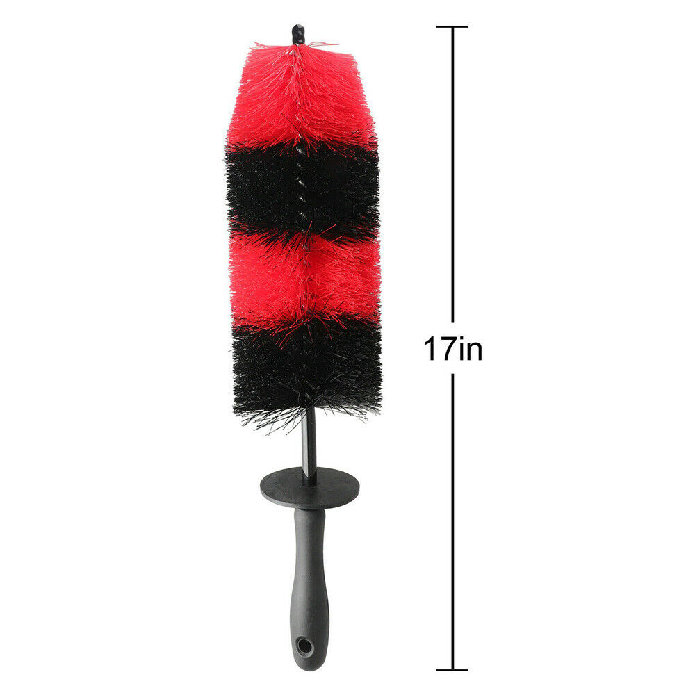 Car Brush Wheel  Rims Tire Seat Engine Wash Cleaning Kit Auto Detailing Tool 17"